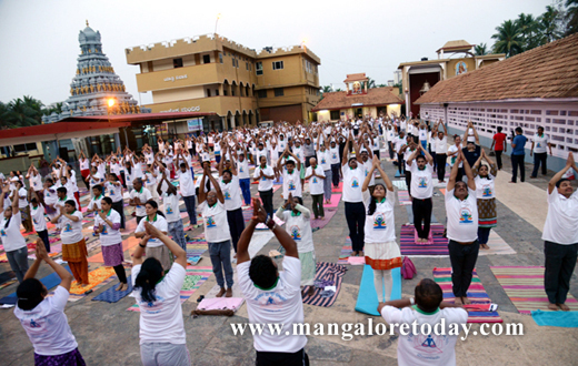 Surya Namaskar at kadri temple